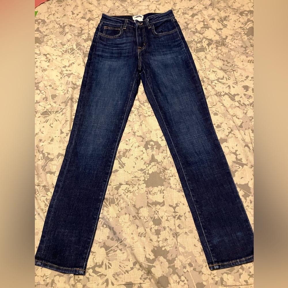 L'AGENCE Margot High Rise Skinny Jeans in Classic Dark Wash Size 24